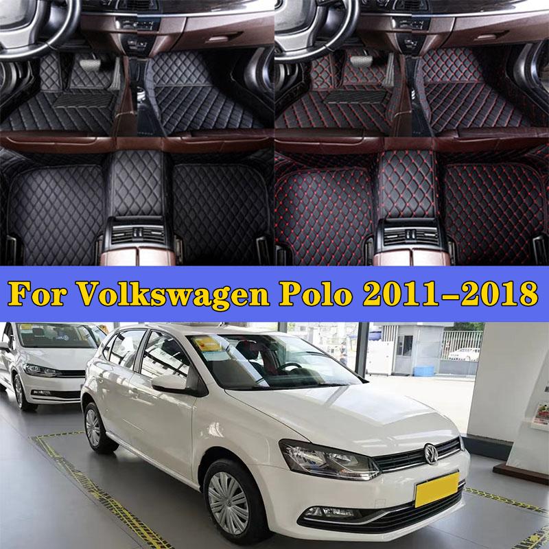 

Автомобильные подушечки для ног для VW Volkswagen Polo Sedan 2011-2018, автомобильные аксессуары для интерьера, автомобильные коврики на заказ, автомобильный ковер