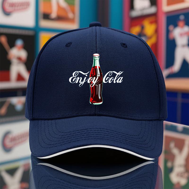 

Насолоджуйтесь Кепкою для бейсболу Cola Чорний Поліестер Легка Припасована із Застібкою-липучкою Ідеальна для Хелловіну Різдва