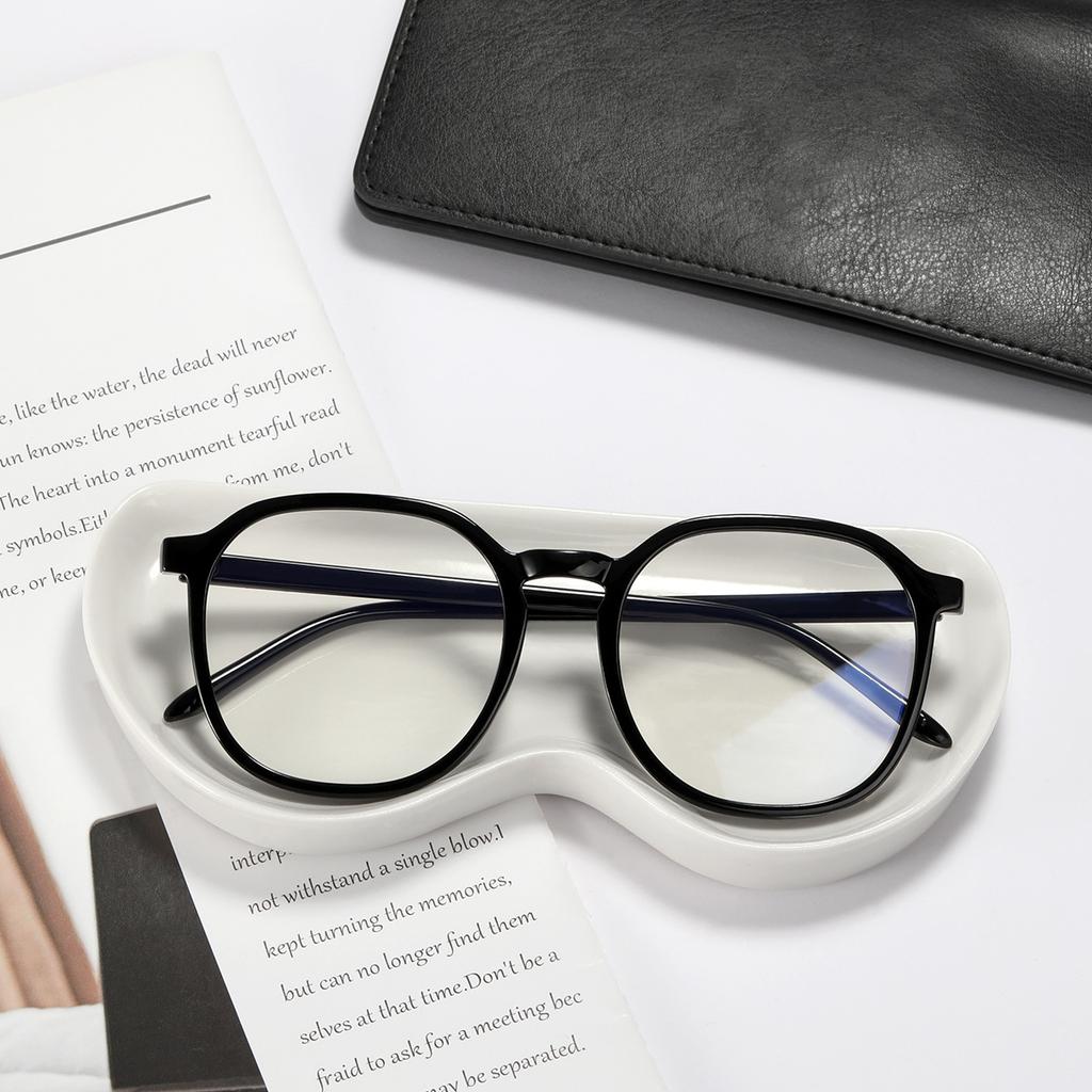 Xunge Large-Frame Glasses 82272 Round Face-Covering Flat Glasses For Women, College Wind Face-Covering Goggles For Men