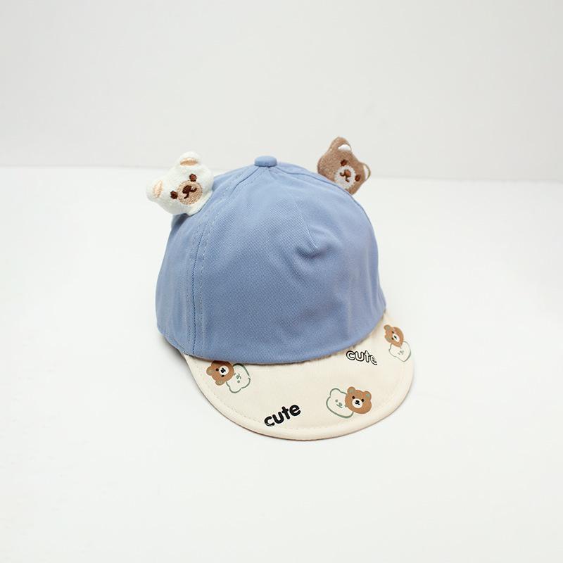 Infant & Toddler Soft Brim Bear Ears Baseball Cap - Cute & Adorable Spring/Summer Style for Boys & Girls