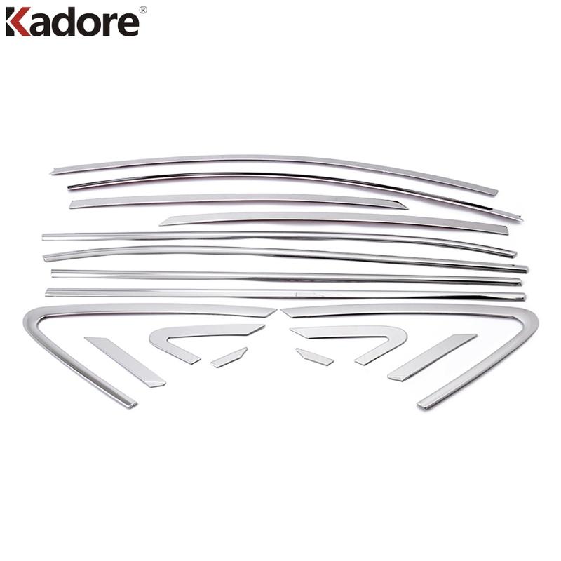 Window Sill Trims For Hyundai Tucson ix35 2010 2011 2012 Stainless Steel Windows Frame Molding Garnish Strip Car Accessories