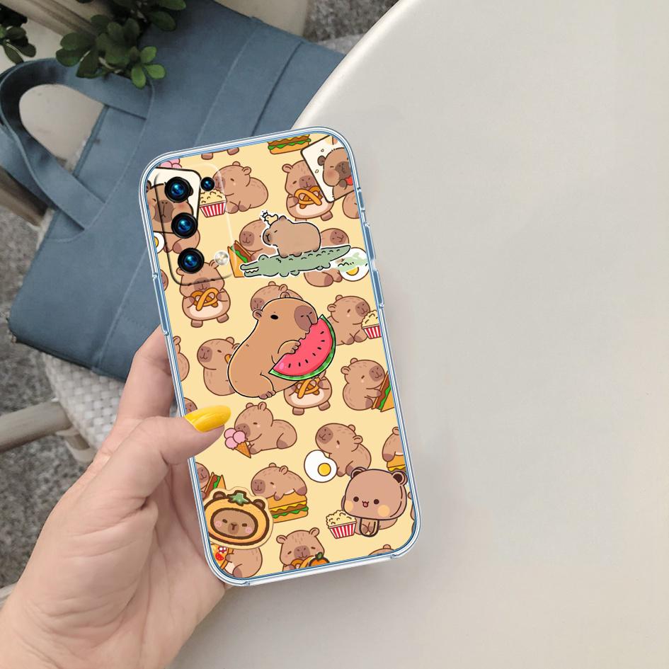 

CJ24 Cartoon Capybara Cute Phone Case for Motorola Moto Edge 20 30 40 50 S30 Fusion Ultra Pro Neo Lite + G200 G23 Motorola Edge 20 Lite