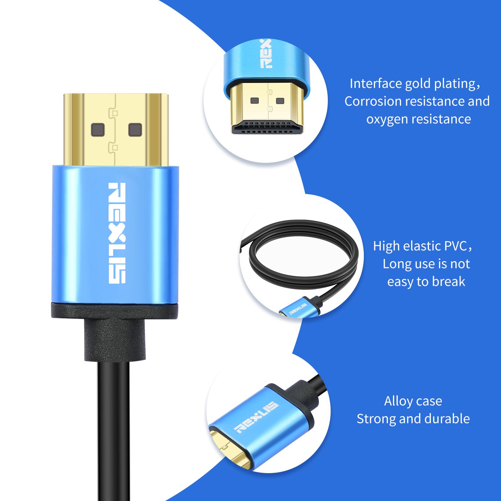 

Высококачественный кабель HDTV1.4 с разъемами «папа-папа» для телевизора, компьютера, поддержка дисплея 4K 100CM