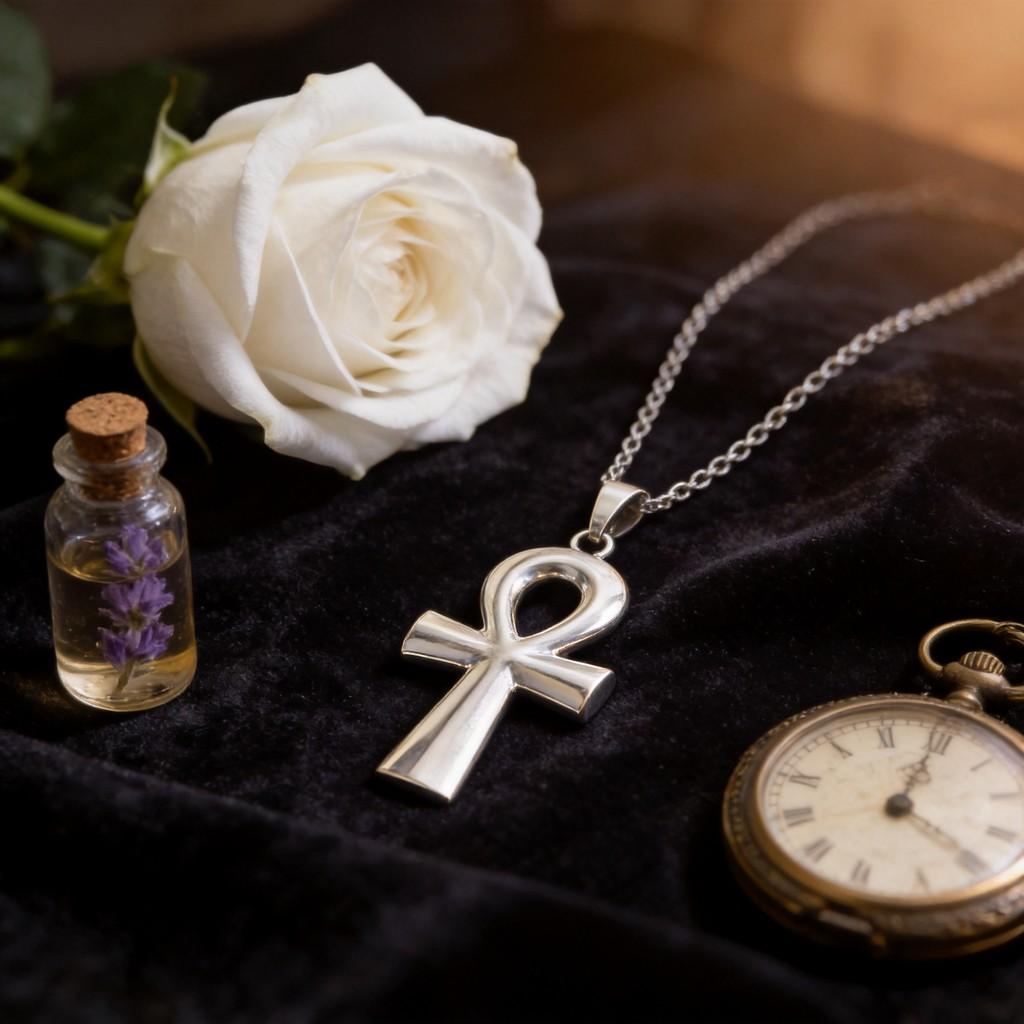 Geometric Cross Pendant Necklace With Alloy Chain For Men And Women Stylish Jewelry