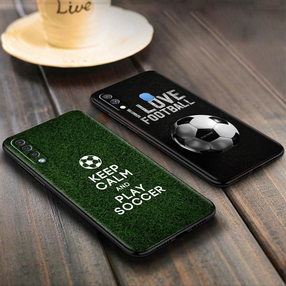 Custodia Morbida Per Samsung Galaxy Note 20 Ultra 10 Plus Lite A50 A70 A20 A40 A20e 9 8 A60 A10e Funda Cover per Telefono I Love Football Capa