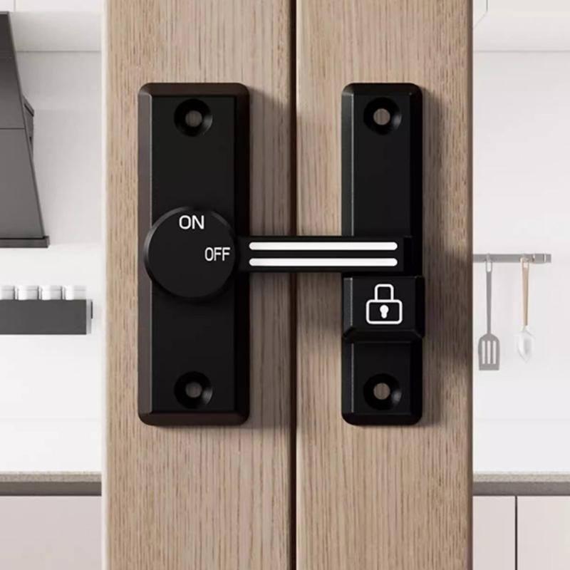 Easy Installion Designs 90/180 Degree Door Latches Lock for Extra Privacy In Hotel Offices Supplies and Garages Use