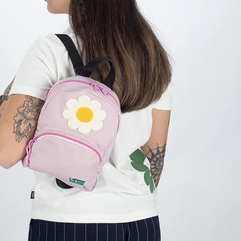 Vans Cotton Backpack Mini Women's Pink Vans VN00074HBLT