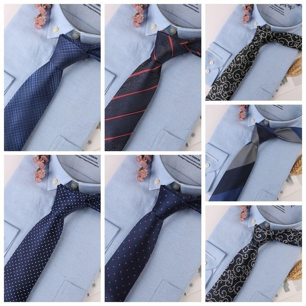 Adjustable Jacquard Floral Tie Soft Striped Knitted Tie  Suit Accessories