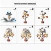 Gemstones, Seven Chakra Crystal Tree Showpiece for Good Luck Home Decor Item Bonsai Money Tree Plant Gift Item Figurine Standard 1 Piece