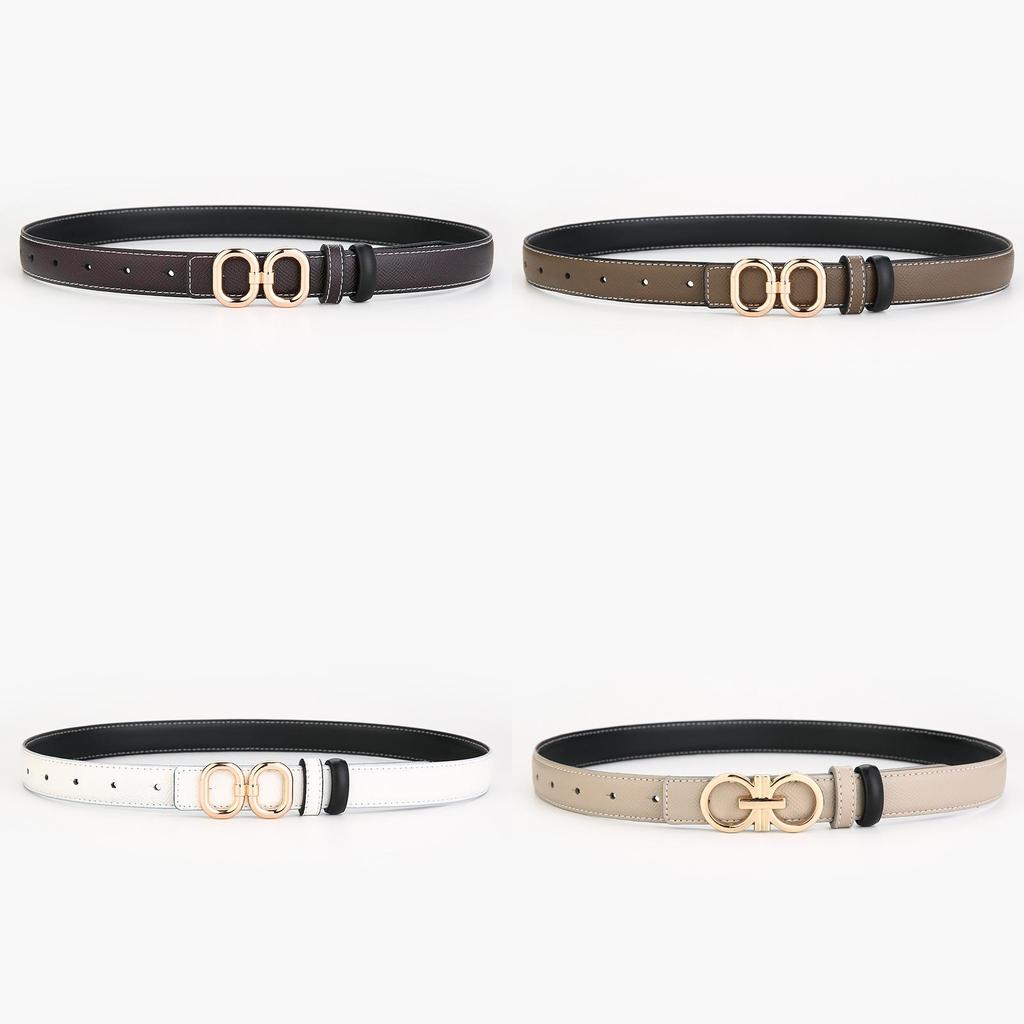 Leather Womens Waist Belt With Alloy Buckle For Office Wear And Daily Fashion