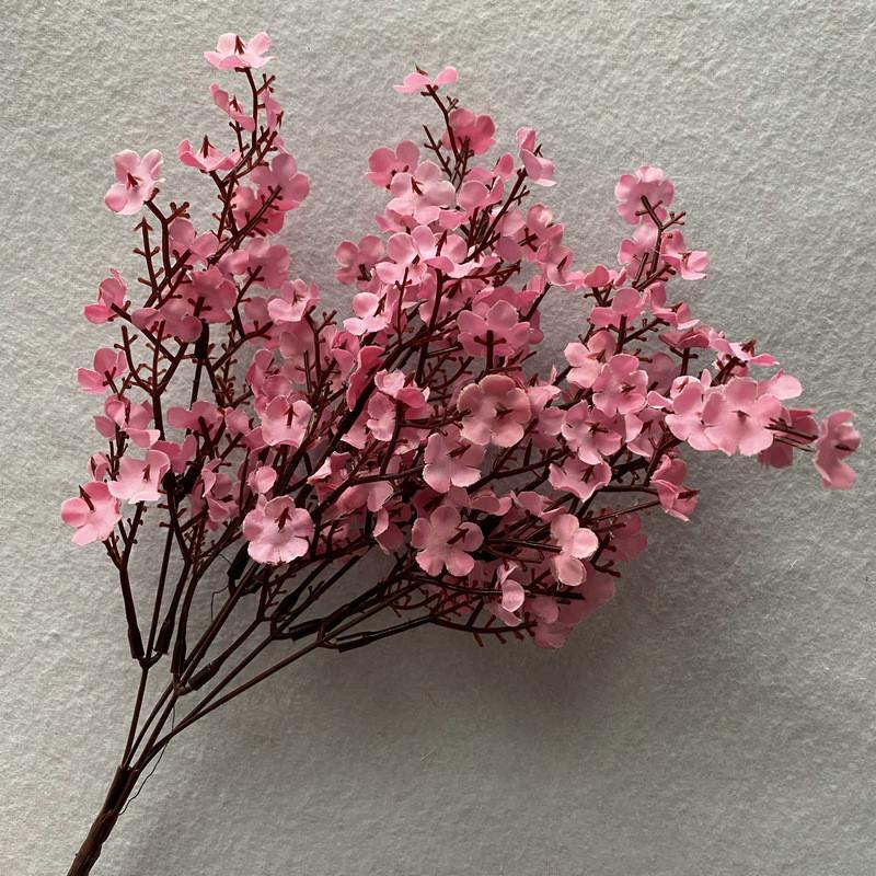 Realistic Babys Breath Silk Flower Stems For Vase Display Centerpiece