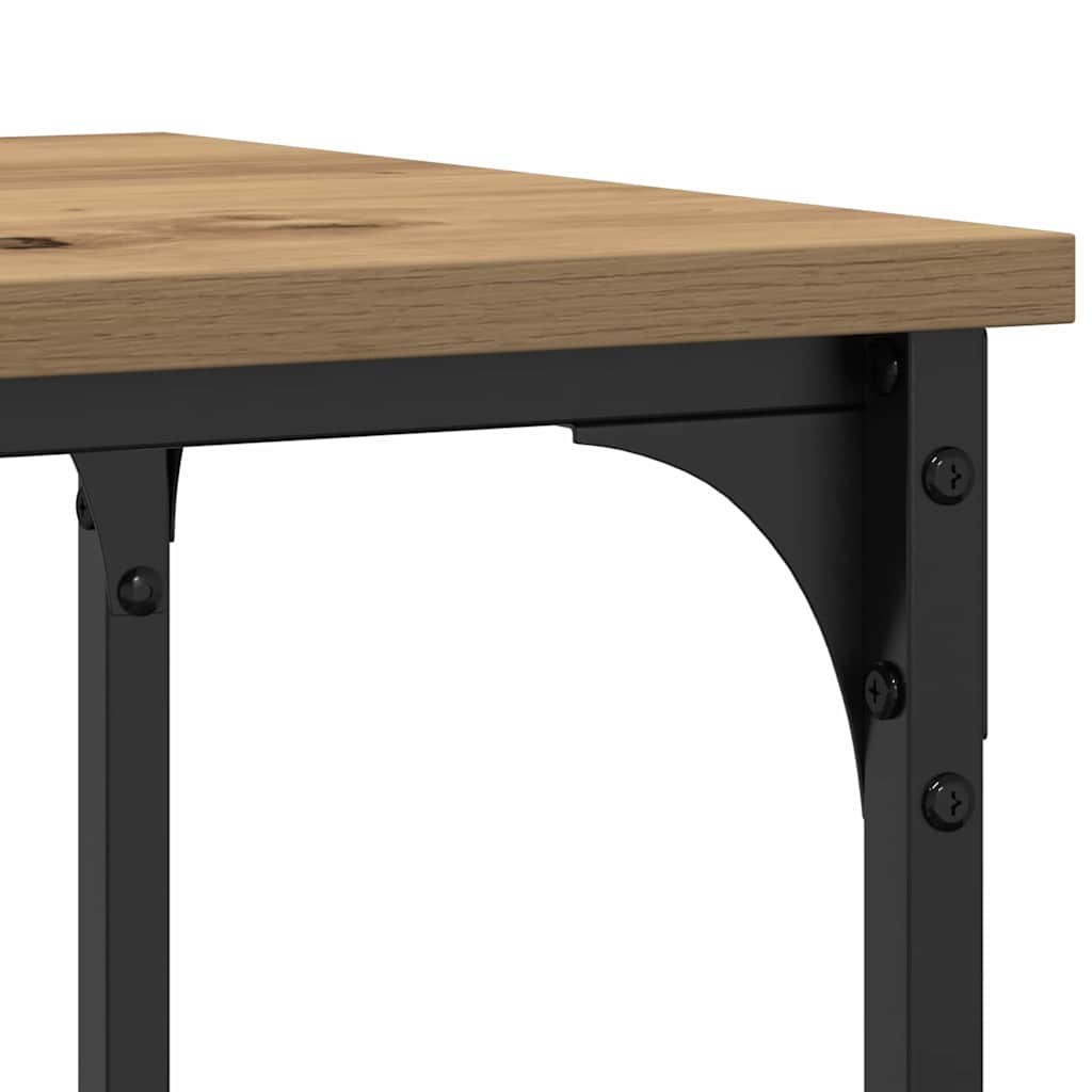 Console Table with Shelf Artisan Oak 100 X 35 X 75 Cm