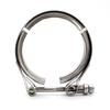 Universal Stainless Steel Car Exhaust Pipe Clamp with V-Type Buckle Flange – 304 Grade