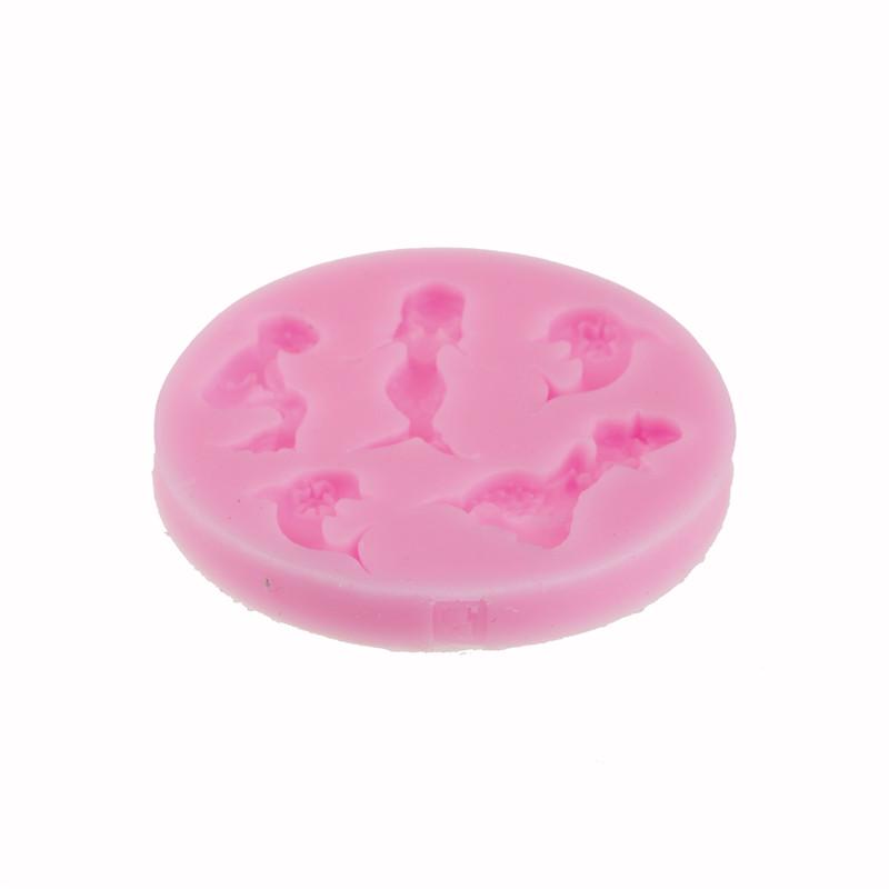 Mermaid Silicone Fondant Cake Mould Decorating Mold Chocolate Baking Tool