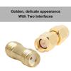 4PCS Golden 2PCS SMA Male to Male Adapter Double Pass Adapter  Antenna Connection