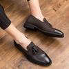 Men's business clothing, casual fashion, elegant and breathable, formal evening dress, party tassel leather shoes, wedding shoes