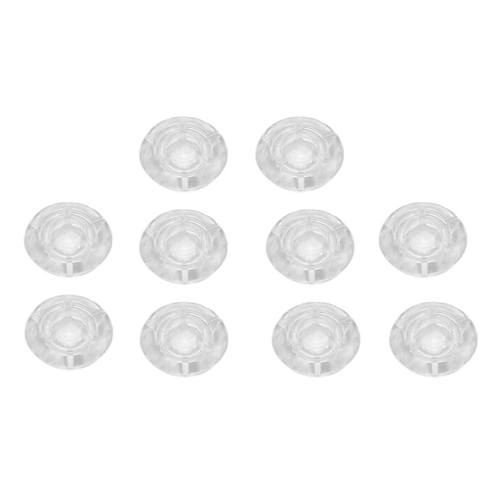 10Pcs Footswitch Toppers Clear Transparent Universal for Guitar Effects Pedal Accessories