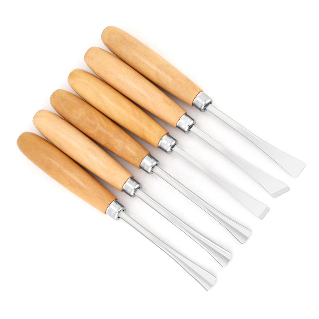 6pcs Professional Wood Carving Hand Chisels Set DIY Woodworking Sculpting Tools