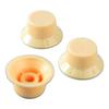 3 Stück Gitarren-Reglerknopf 1 Lautstärke 2 Ton passend Top Kunststoff Set Kit Instrument Zubehör Ersatz Gelb