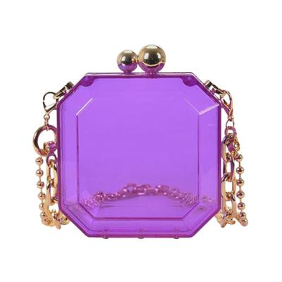 [Suitcase Company] Mini Shoulder Bag, Micro Bag, Jewel-Like Design, Stylish, Women's, See-Through Chain, Hard Clasp Closure, Perfect for Your Own