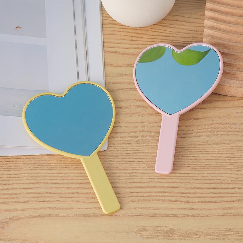 Heart-Shaped Portable Hand Mirror