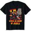 Kids Im 4 This Is How I Roll Monster Truck Car 4th Birthday Boys T Shirt