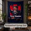 Personalisierte Wandtapisserie, Max Verstappen Benutzerdefinierter Text, Weiches Stoff-Wandbild Für Innenraumdekoration