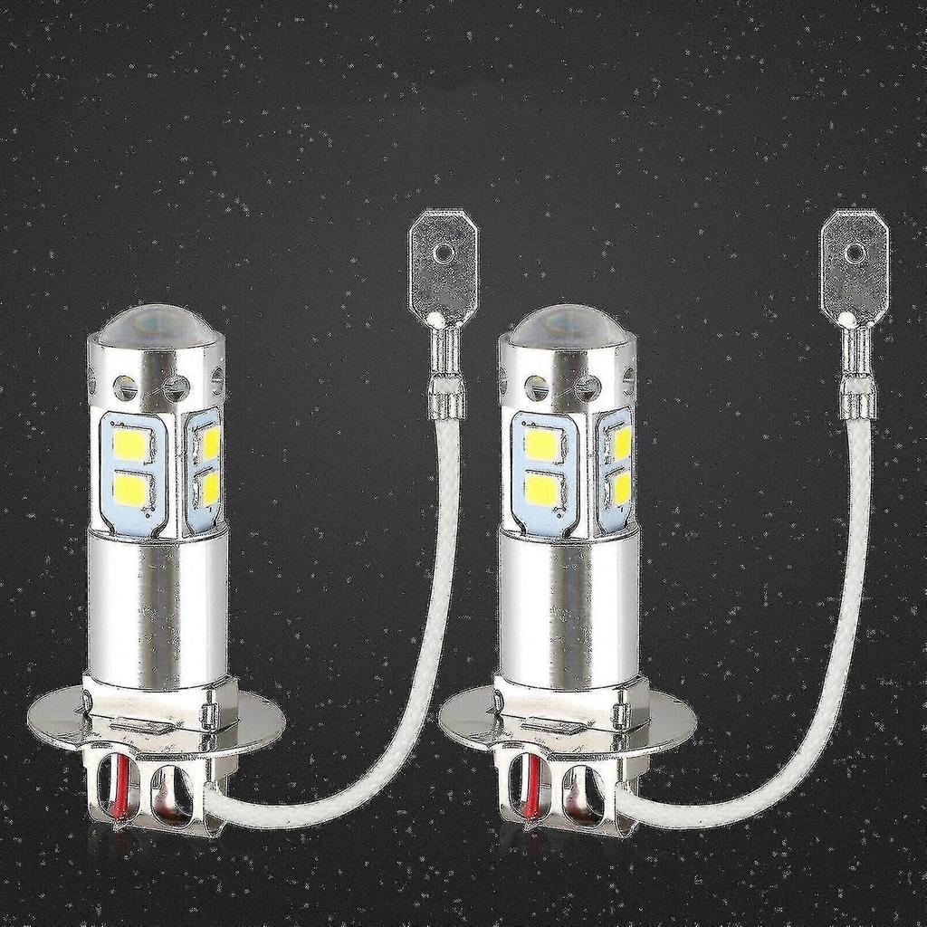 2 X Automotive H3 Led Bulbs