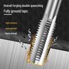 Titanium-Plated M3-M24 Spiral Pointed Thread Tap with Silver Cobalt Coating