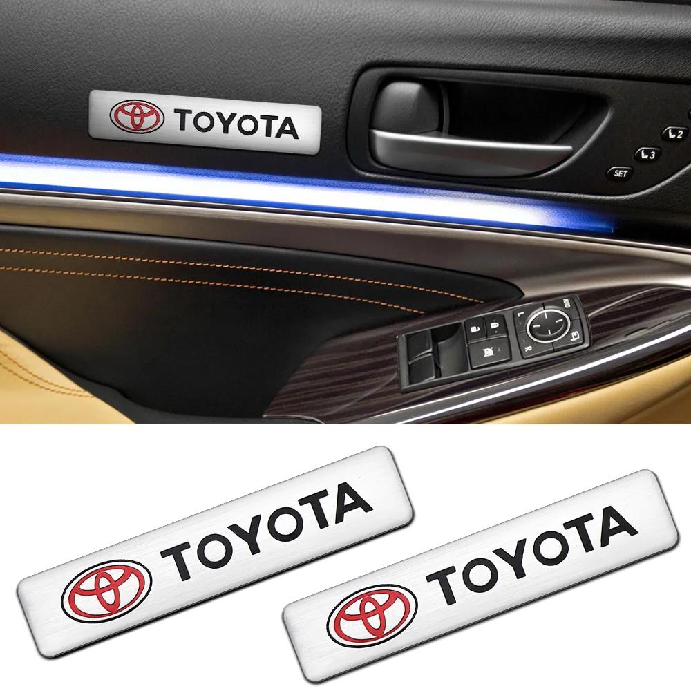 Aluminum Car Badge Sticker Auto Body Trunk Decoration Accessories For Toyota Century Auris Mirai Premio Yaris Camry Carola Prius