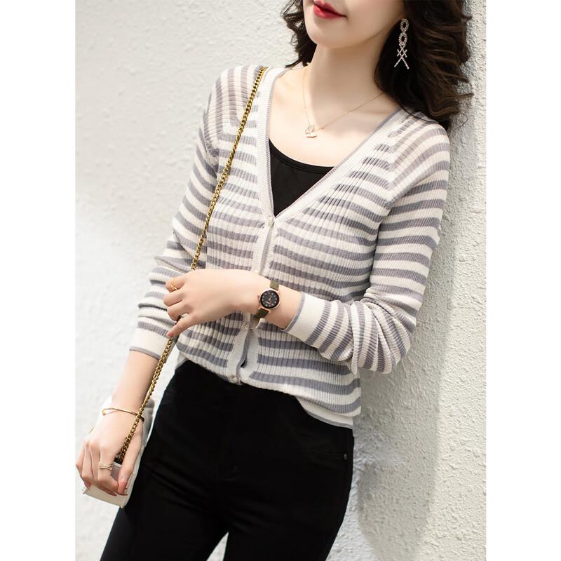 Firstview Women's Long Sleeve Knitted Cardigan