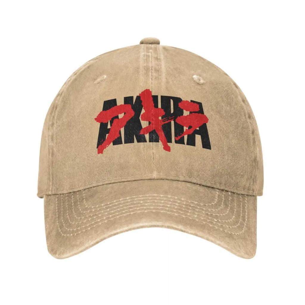 Bloody Akira Logo Unisex Baseball Cap Anime Distressed Washed Hats Cap Retro Outdoor Activities Unstructured Soft