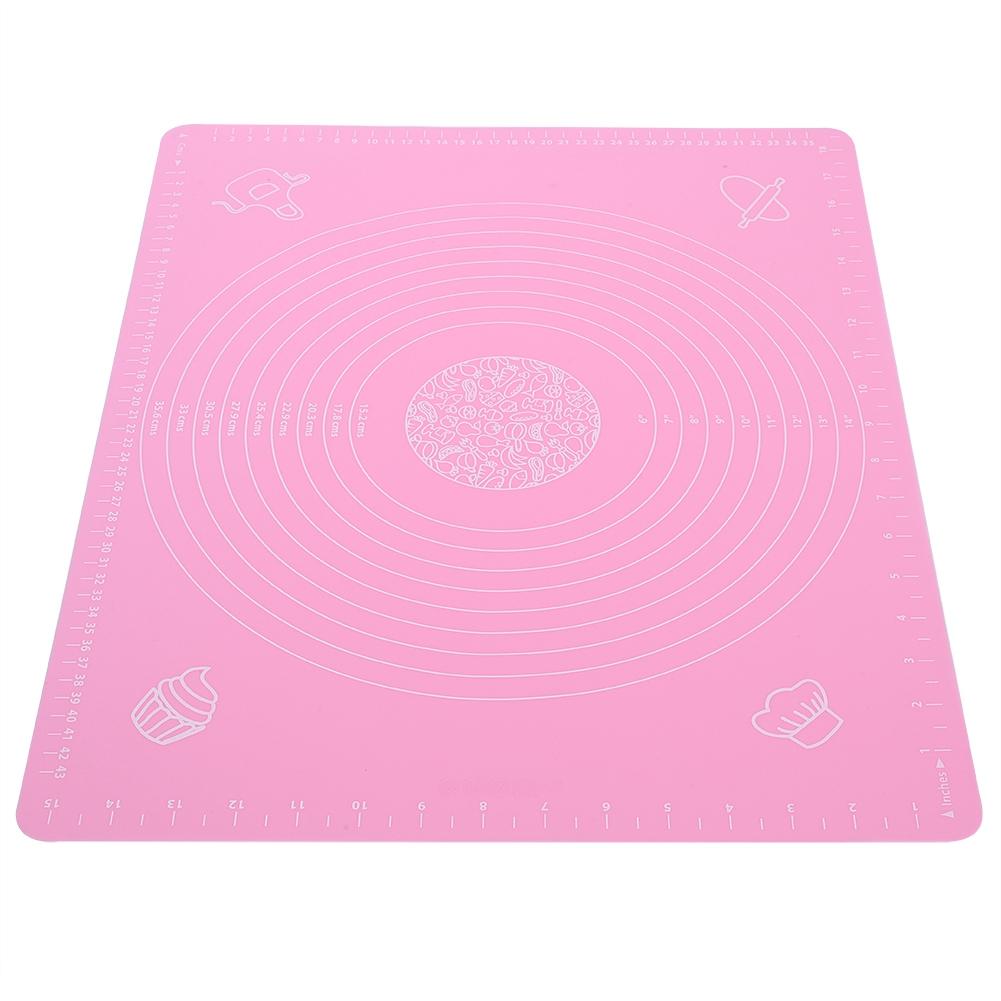 Halkfri Silikon Bakmatta Non-stick Rullande Degplatta för Bakplåtsfoder