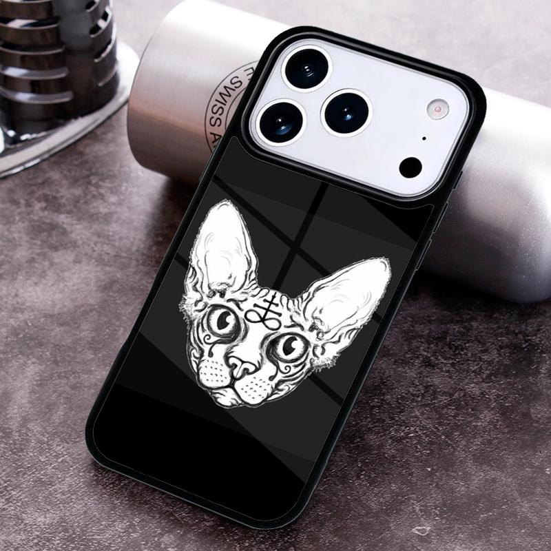 

FUNNY NAKED CAT SPHINX Phone Case for iPhone 17 16 15 Pro Max Air 14 13 12 11 Plus Shockproof Cover iPhone 15 Pro Max