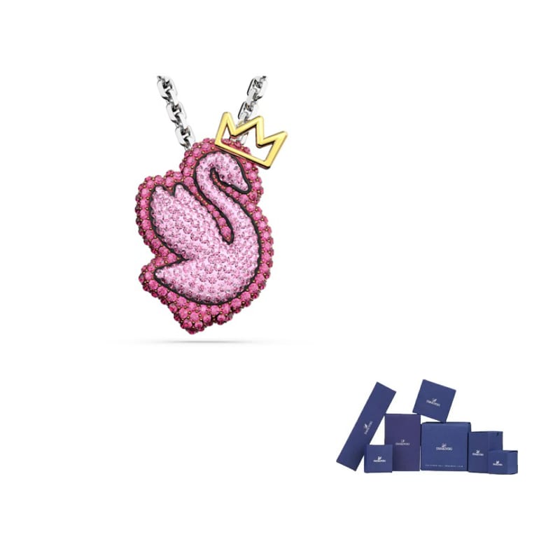 Swarovski Swan Rhodium plated Pendants Women`s
