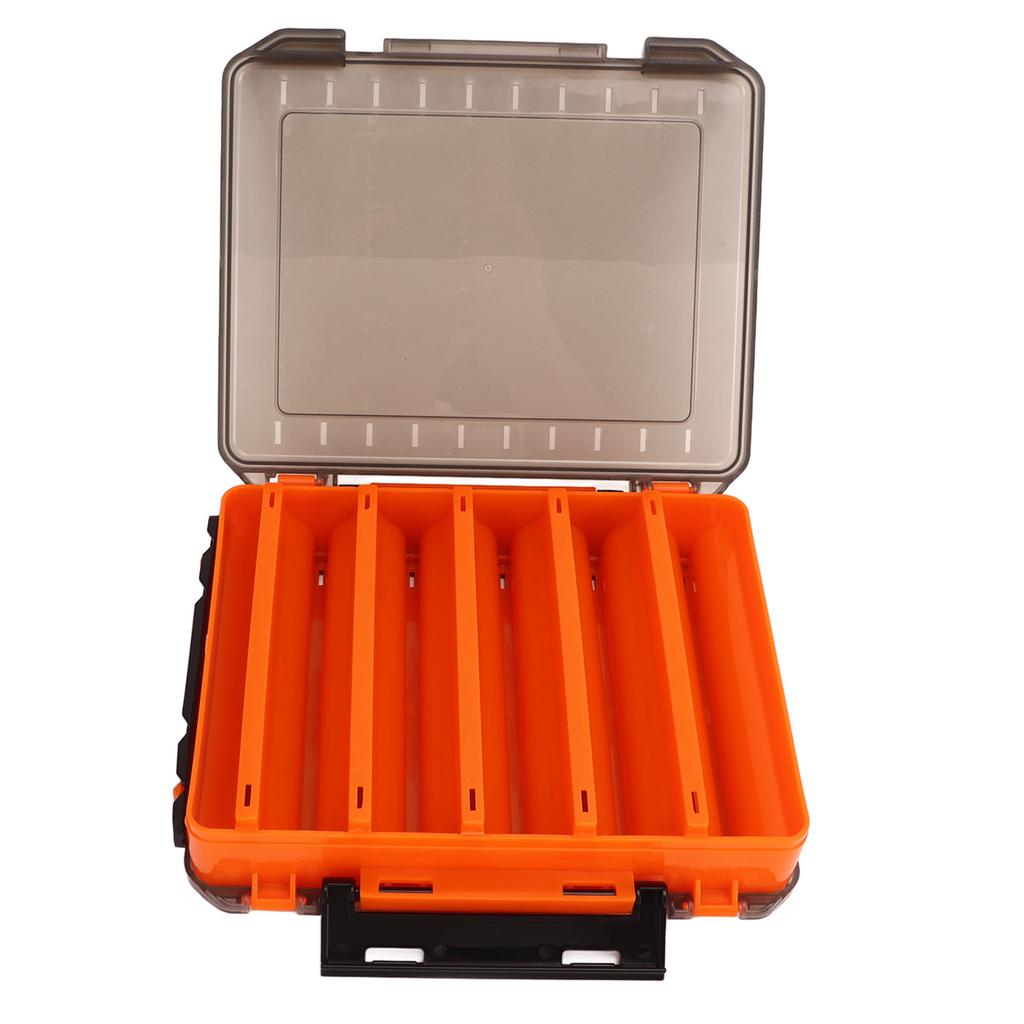 Angelkoffer Doppelseitig Transparentes PP Mehrfachfächer Tackle Aufbewahrungsbox für Köder Outdoor Reise