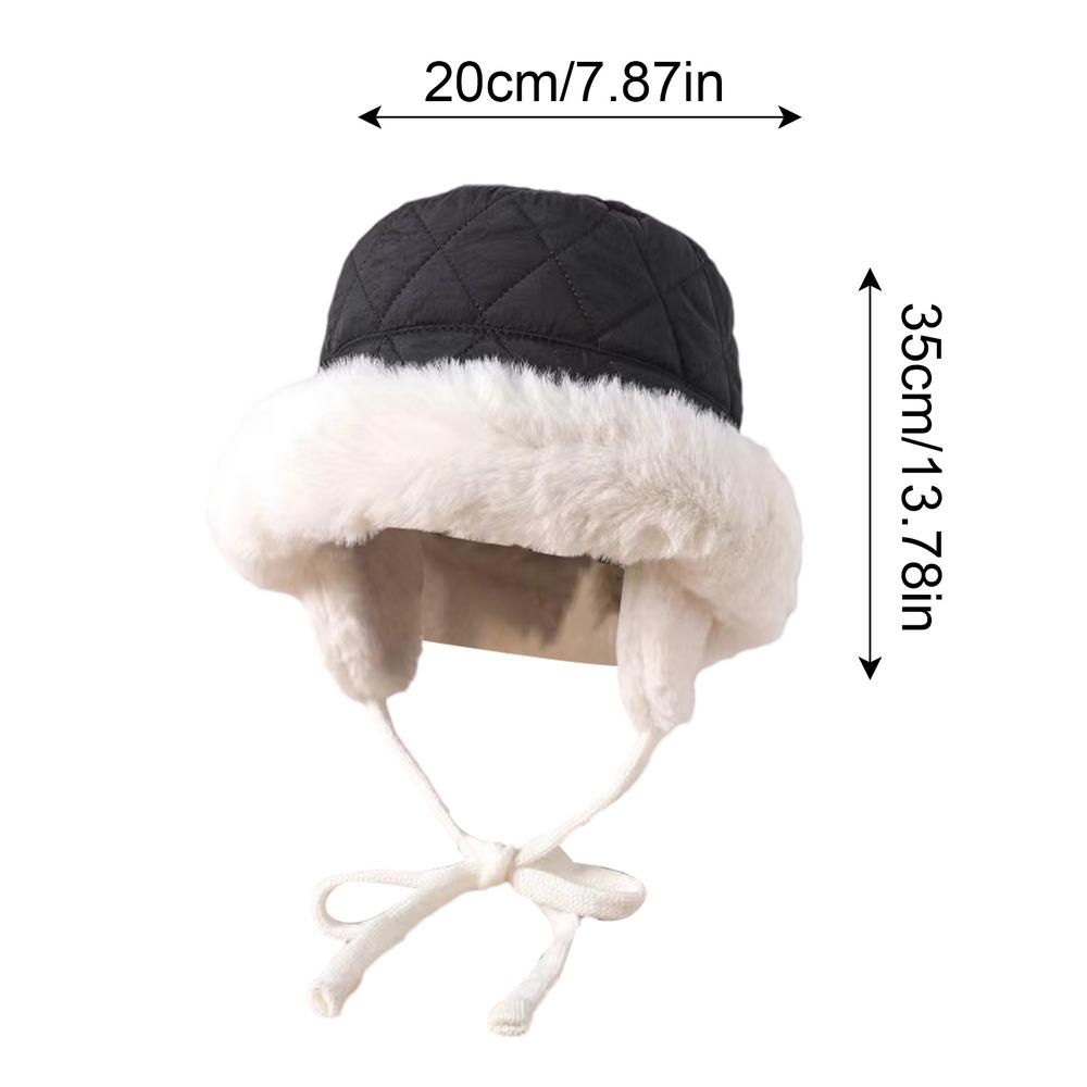 Winter Trapper Hat Thickened Headgear With Ear Flaps Winter Hat For Cold Protection Hiking Commuting Riding Traveling Indoor