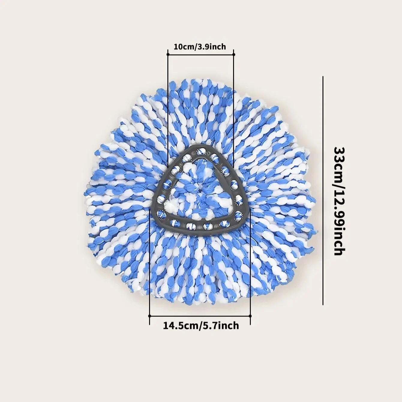 

1/3 шт.-Швабра для отжима, замена для мытья шваброй, чистящая насадка из микрофибры, бытовые чистящие инструменты, аксессуары для швабры 1pc синий