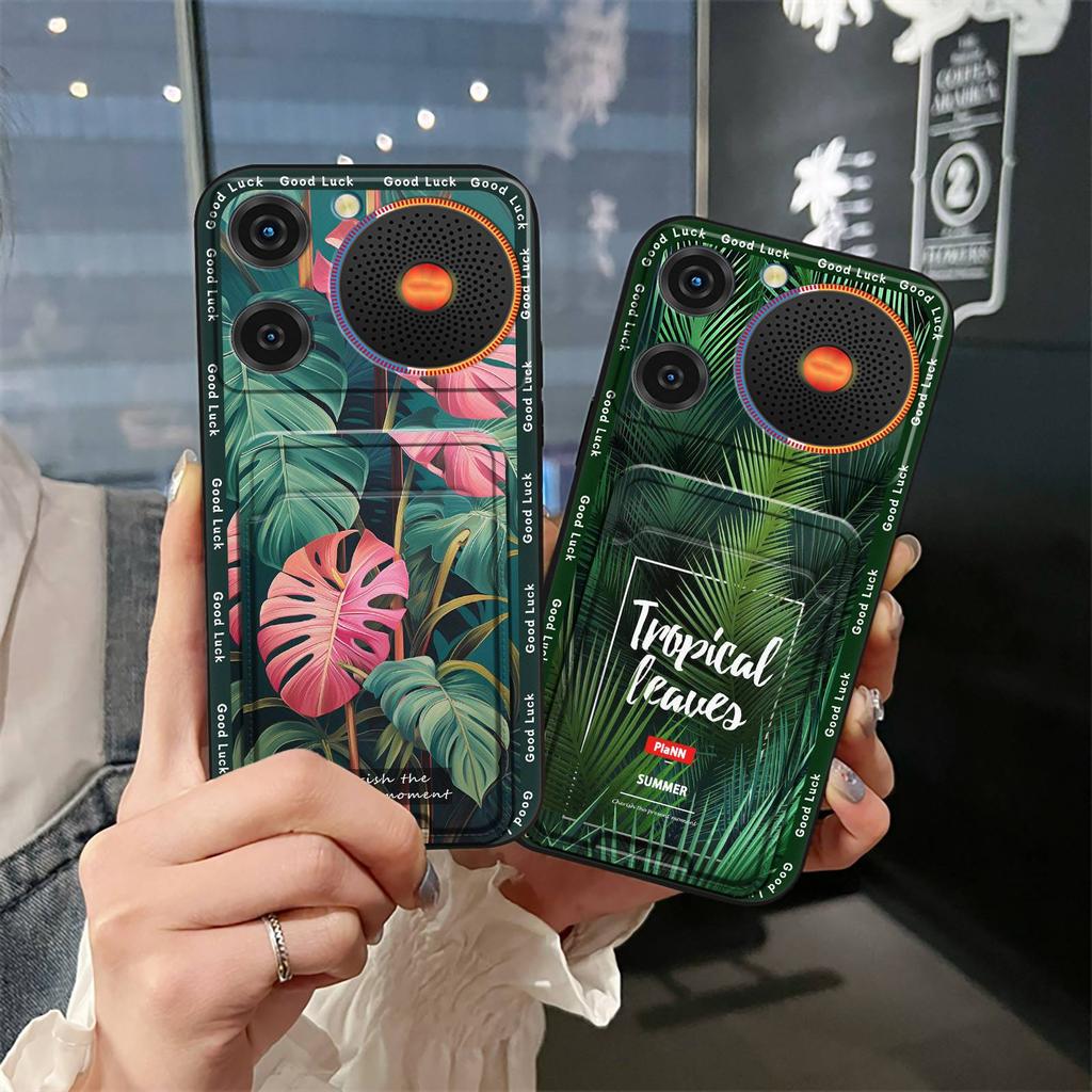 Back Cover Graffiti Phone Case For ZTE Nubia Music Anti-knock Fashion Design Cartoon Durable Card Bag Full Wrap TPU Cute