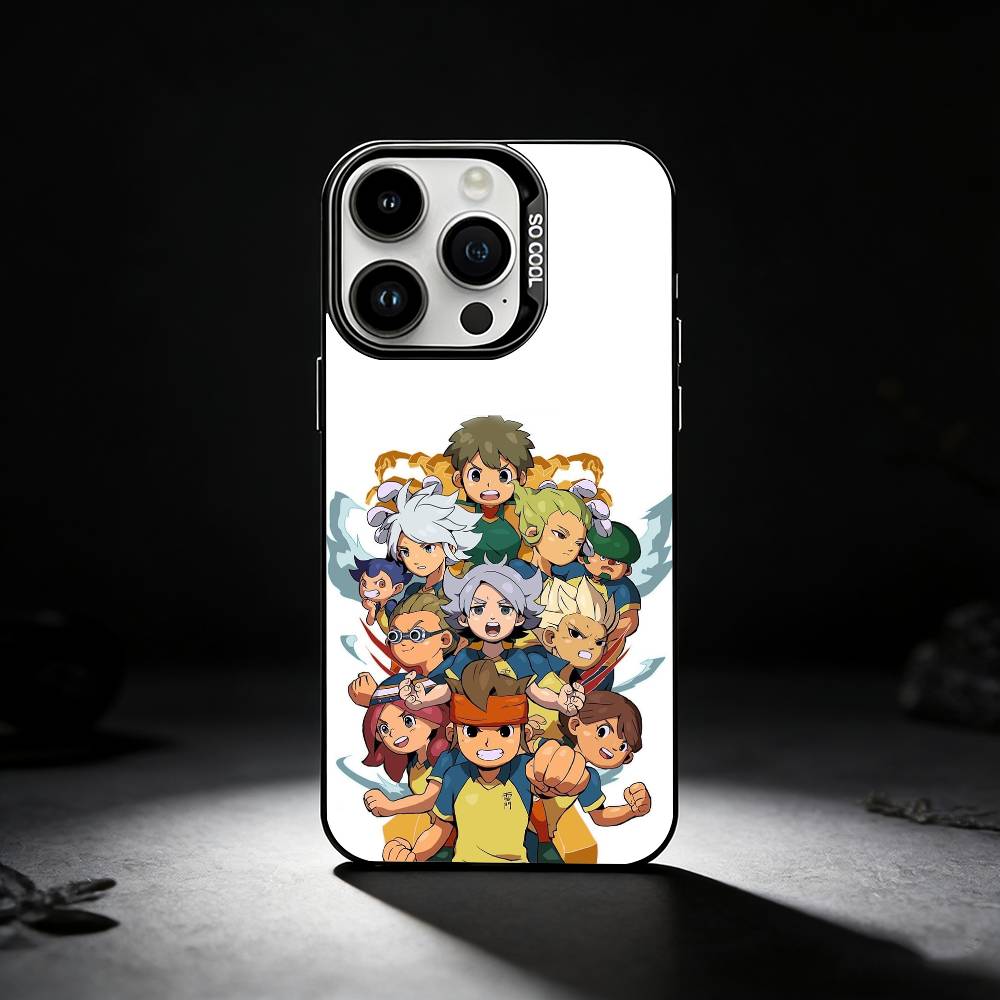 Football I-InazumaS Eleven 11 Phone Case For iPhone 17,16,15,14,13,12,11 Plus,Pro Max,XS,Colored silver phone case