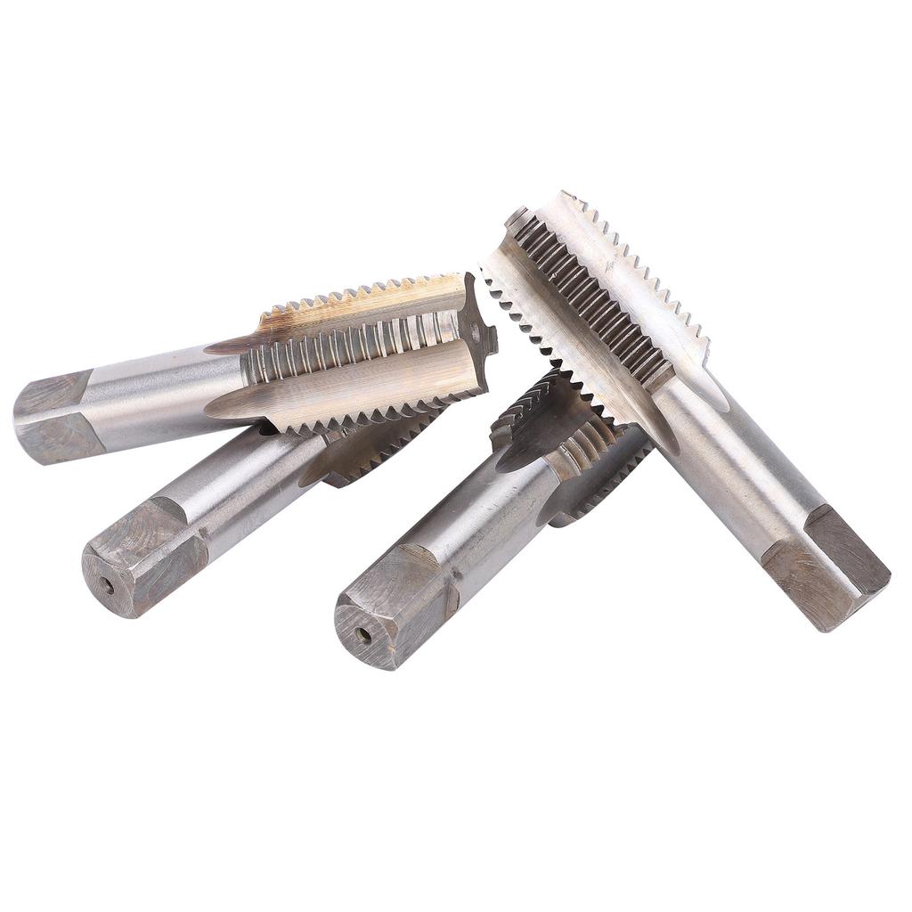 4pcs M30 Hand Screw Tap Alloy Tool Steel High Hardness Straight Flute Tapping Drilling Tools