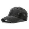 Retro Distressed Baseball Cap with Duckbill and Optional Embroidered Logo