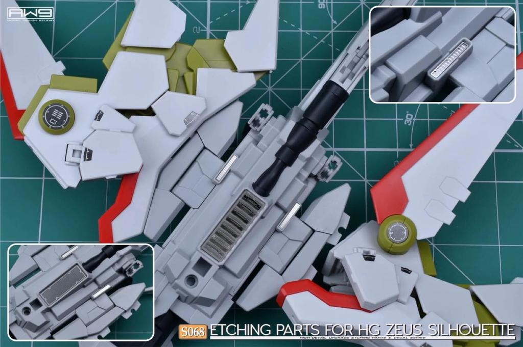 HG Detail up for modification High quality metal parts with water transfer decal HG Zeus silhouette 1/144 (for 1/144 equipment)