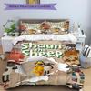 3Pcs Sheep Adventure Farm Bedding Set Quilt Cover Pillowcase Home Christmas Xmas Halloween Gift 1 Duvet Cover 2 Pillowcase M929321