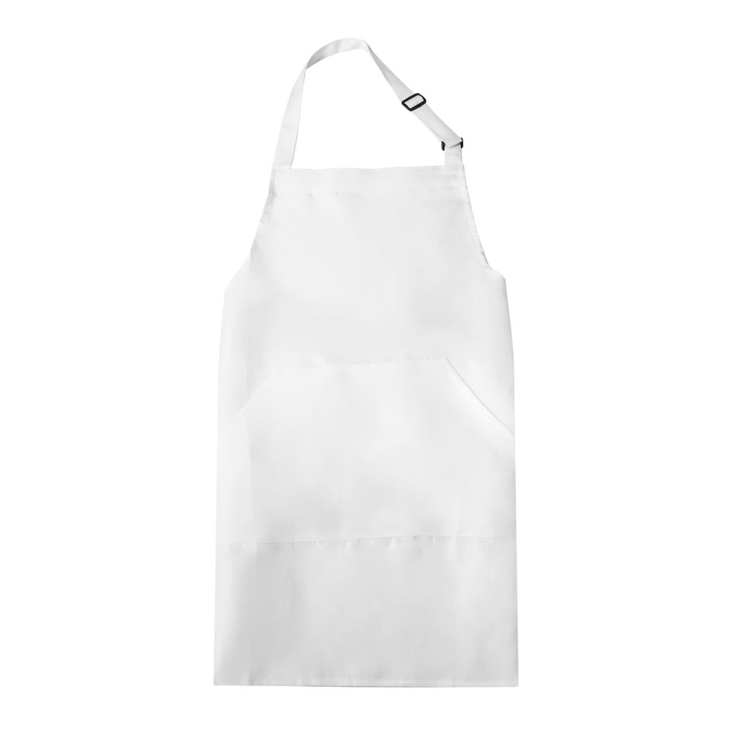 Kitchen Cooking Aprons 82x68cm Adjustable Bib Waterproof Long Ties Chef Apron with 2 Pockets for Men Women Chef, Navy Blue