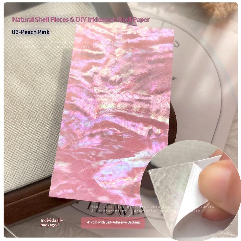 Luxury Shell Nail Charms, Elegant & Colorful Self-Adhesive Decals for an Upscale Manicure Look, DIY Nail Accessories