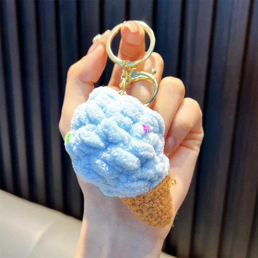 Hand-Woven Plush Persimmon Good Luck Keychain Pendant