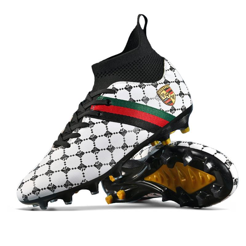 Men's Football Shoes Pro-Quality Teenager's Outdoor Training Cleats High Quality Breathable Athletic Sneakers Anti-slip Footwear