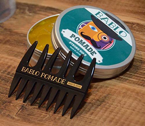 BABLO POMADE Starker Halt Haarstyling-Pomade, Wasserbasierte Haarfett, Haarknete, mit Netz-Kamm
