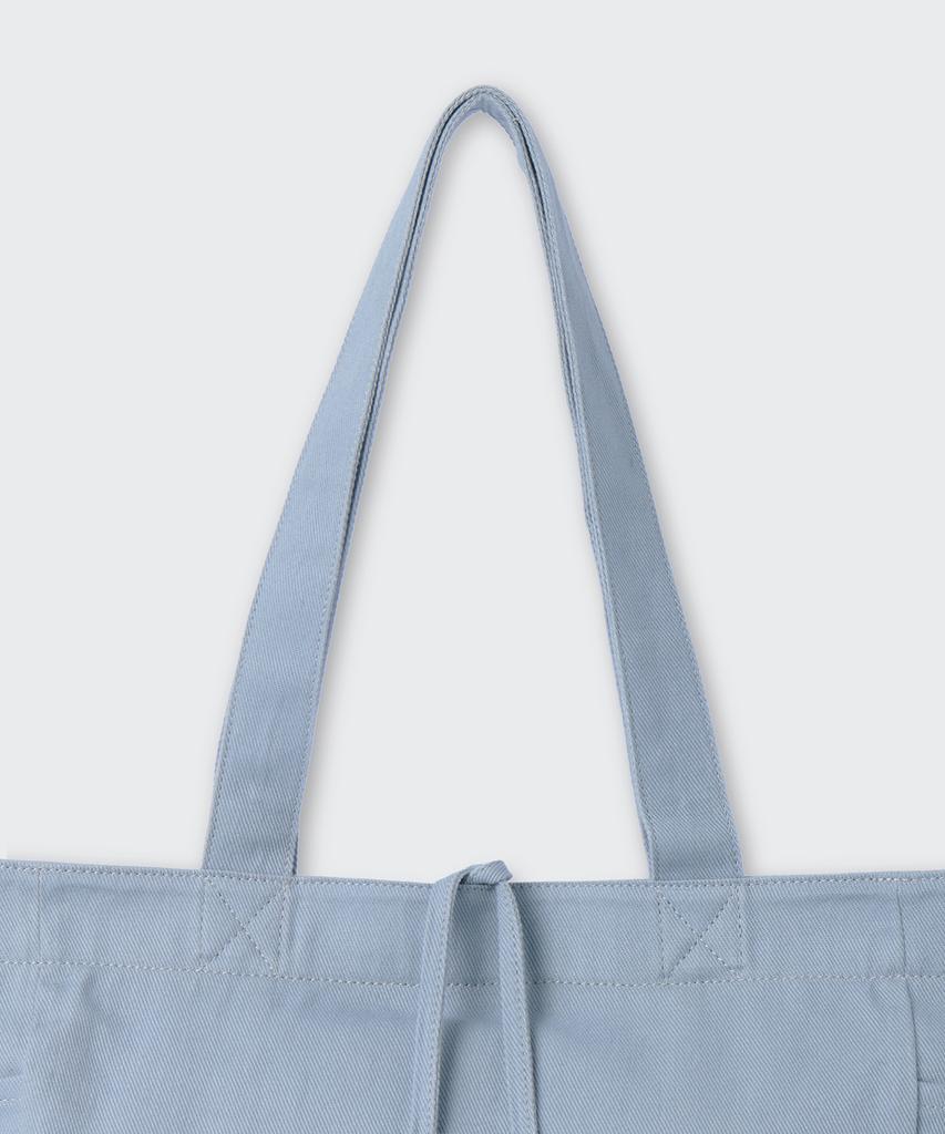 Musinsa Standard Woman Women'S Washed Cotton Shoulder Bag [Sky Blue]
